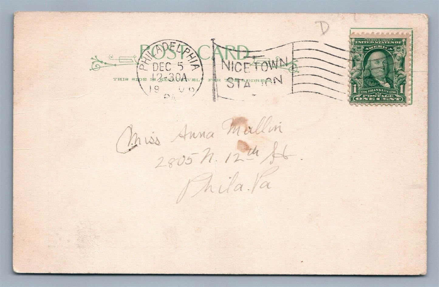 KEITH'S THEATRE ANTIQUE POSTCARD BUSTER & HIS FUNNY DOG