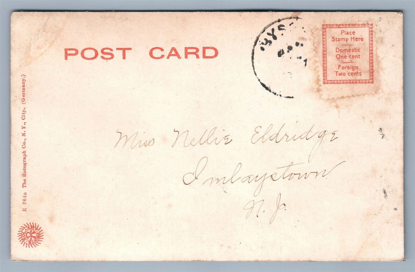 LAKEWOOD NJ SPEEDWAY ANTIQUE POSTCARD