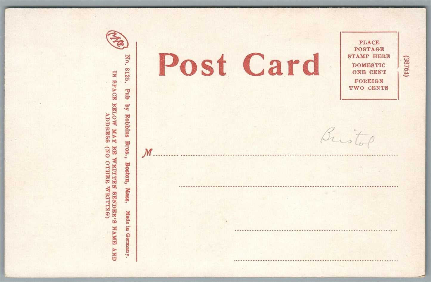 ATTLEBORO MA MAIN STREET ANTIQUE POSTCARD