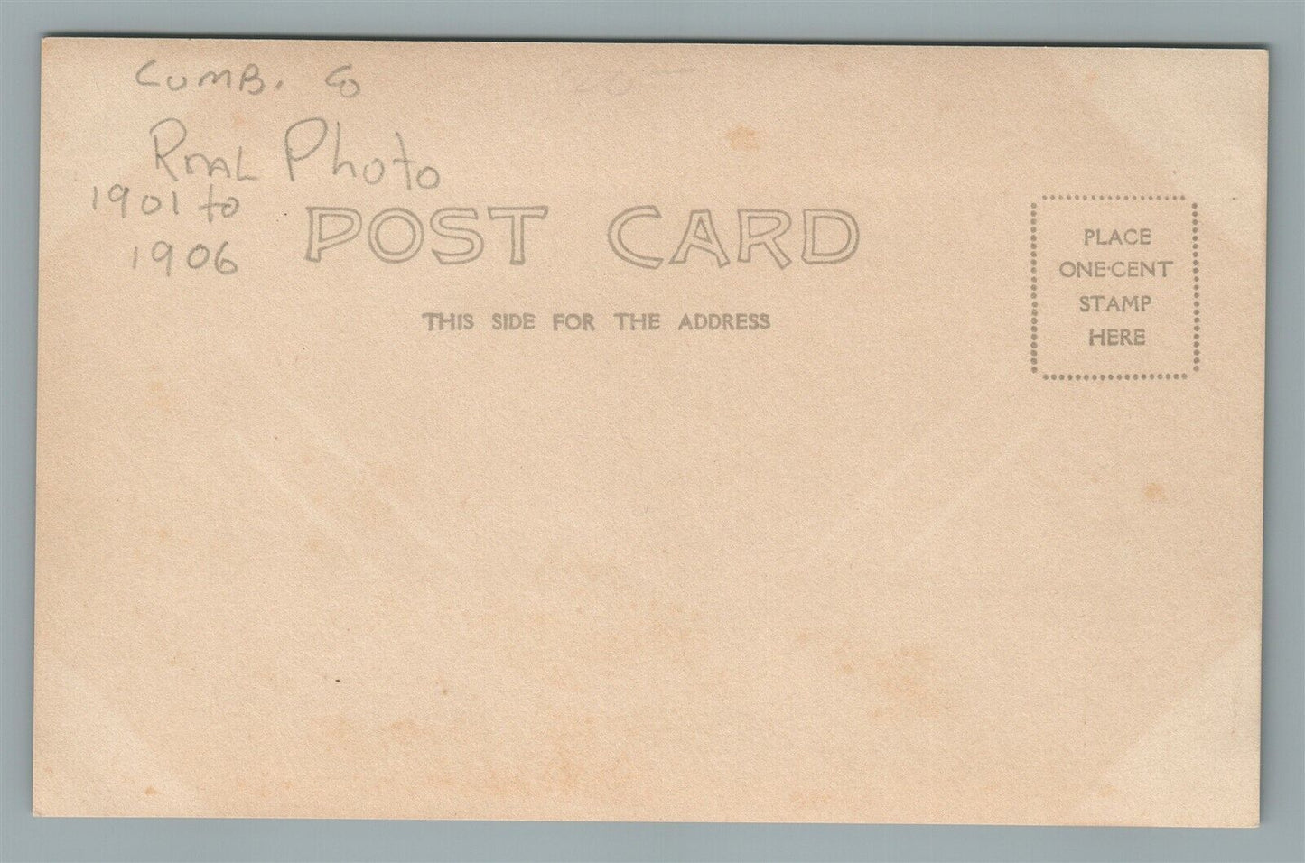 BRIDGETON NJ BROAD STREET CHURCH & CEMETERY ANTIQUE REAL PHOTO POSTCARD RPPC