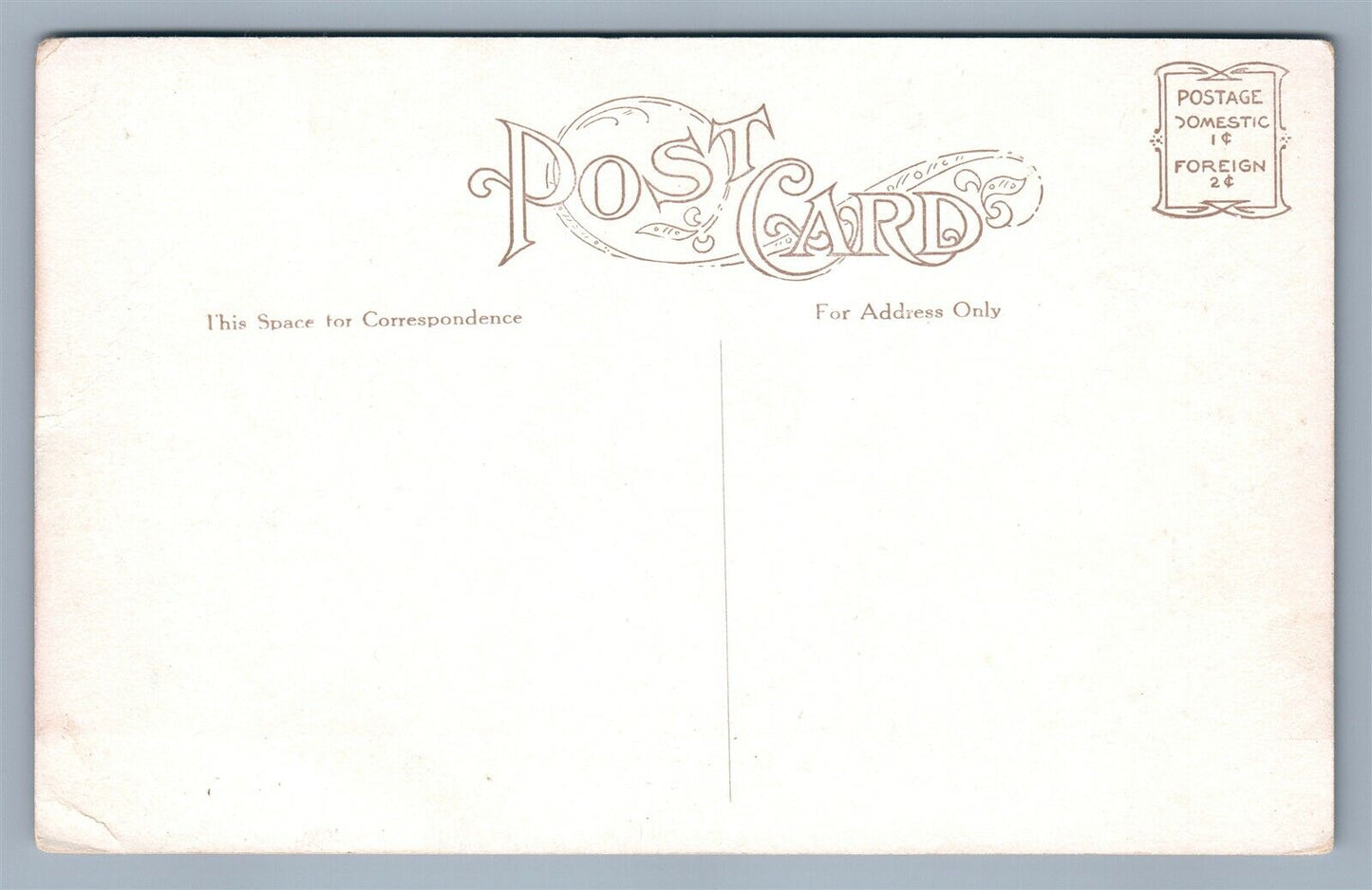 THEATRE PERFOMANCE DAMON'S RETURN ANTIQUE POSTCARD