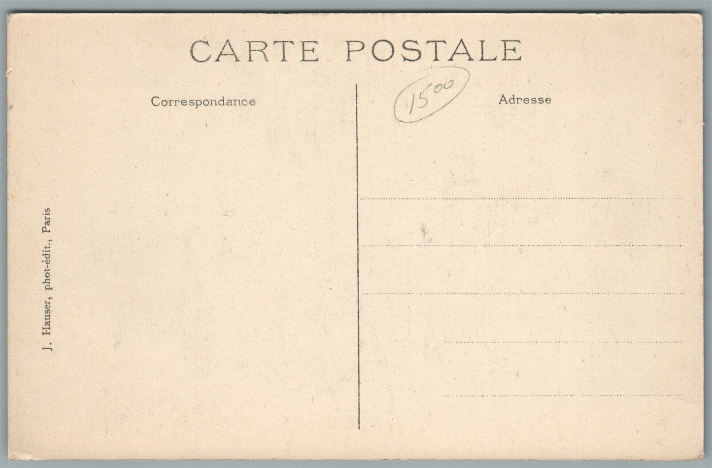 BIPLAN HENRY SALLARD AIRPLANE ANTIQUE POSTCARD