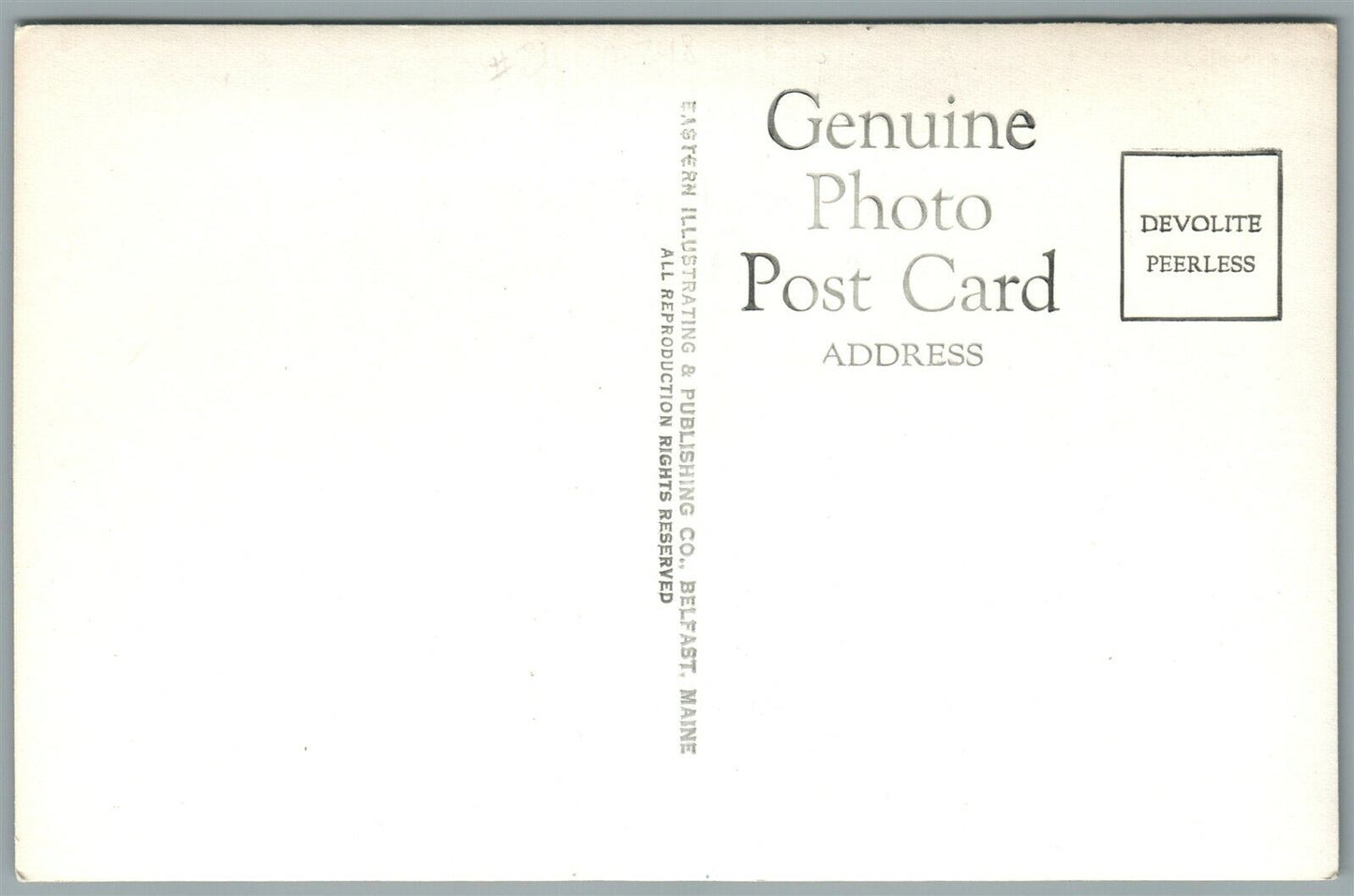 BELFAST ME MONUMENT LIGHTHOUSE VINTAGE REAL PHOTO POSTCARD RPPC