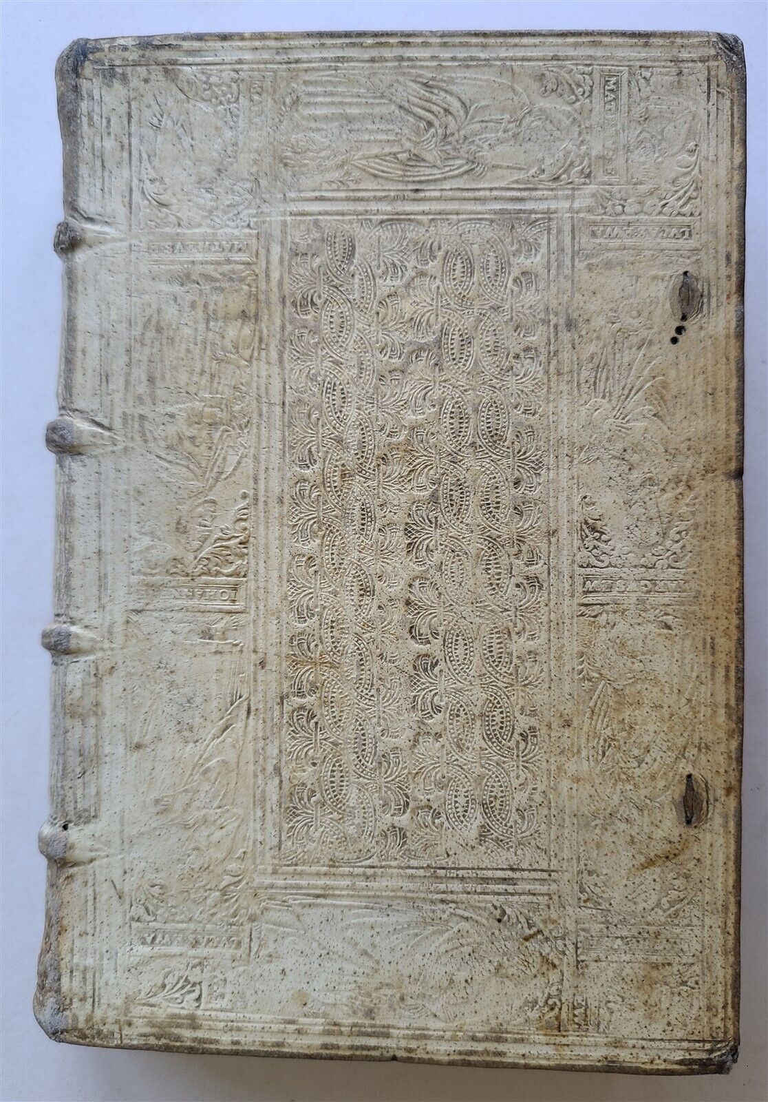 1577 PLANTIN PRESS SANCROSANCTI & OECUMENICI CONCILII TRIDENTINI antique PIGSKIN