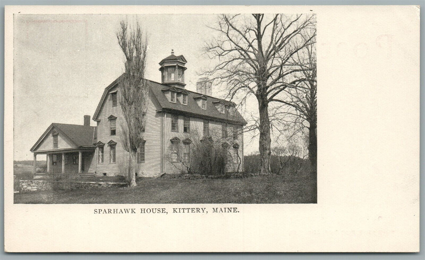 KITTERY ME SPARHAWK HOUSE ANTIQUE POSTCARD