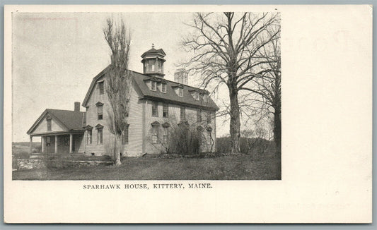 KITTERY ME SPARHAWK HOUSE ANTIQUE POSTCARD