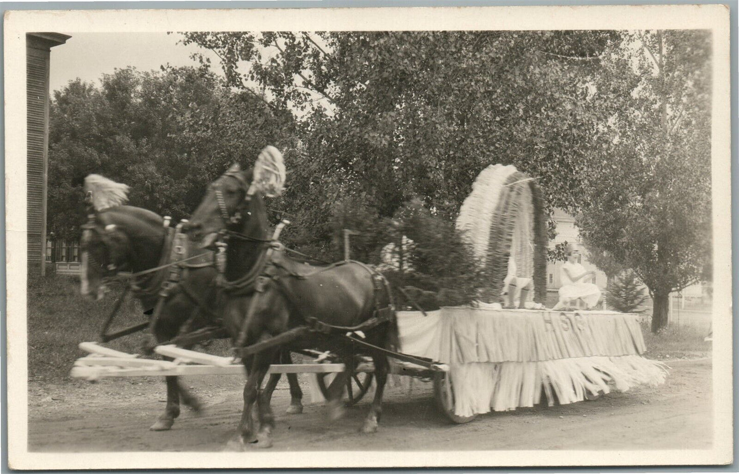 WILLIAMSTOWN VT OLD HOME WEEK ANTIQUE REAL PHOTO POSTCARD RPPC F.PIRIE PHOTO