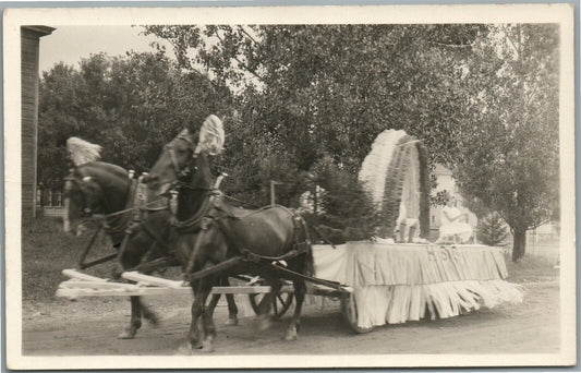 WILLIAMSTOWN VT OLD HOME WEEK ANTIQUE REAL PHOTO POSTCARD RPPC F.PIRIE PHOTO