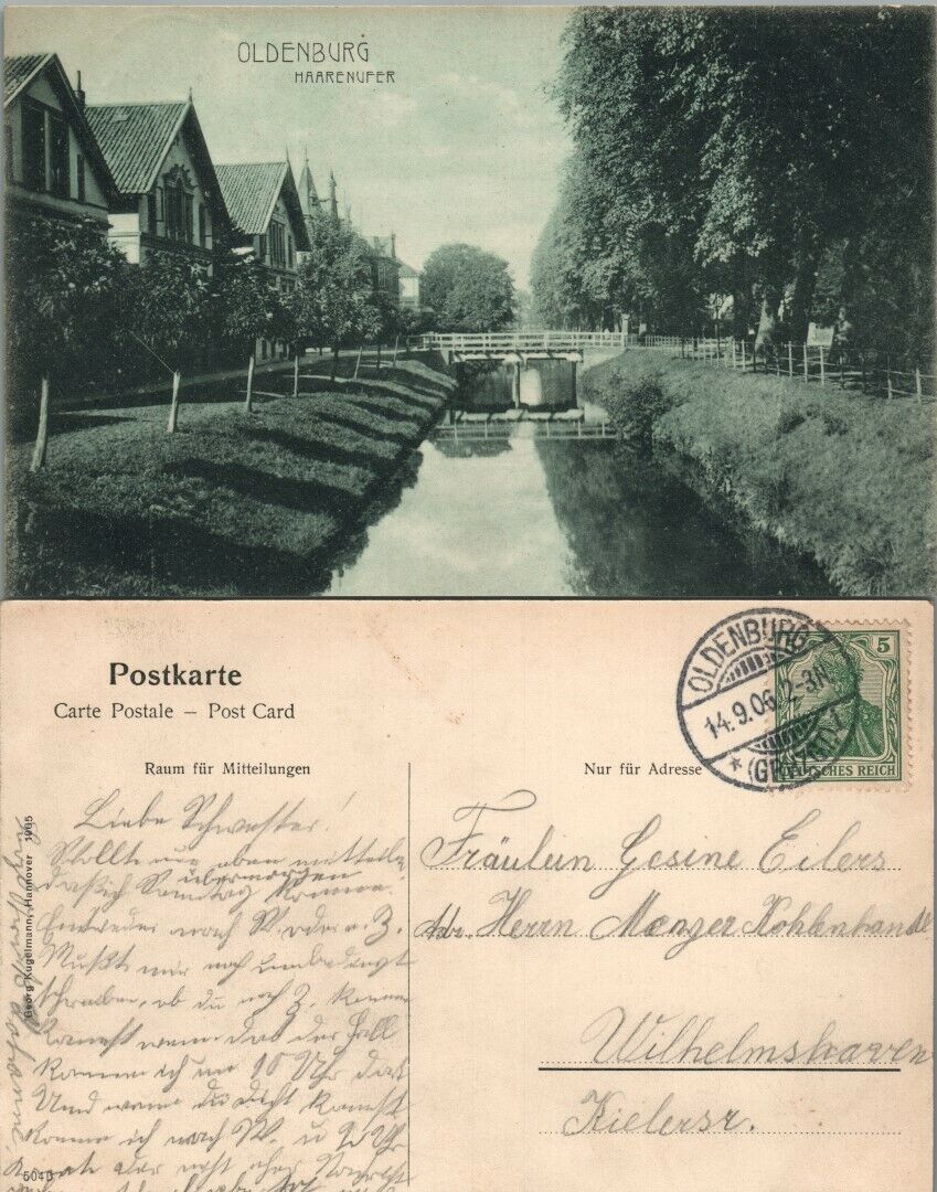 OLDENBURG HAARENUFER GERMANY ANTIQUE POSTCARD