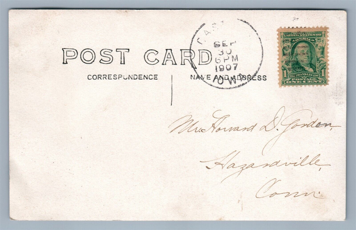 ONAWA IA WHEAT FIELD ANTIQUE REAL PHOTO POSTCARD RPPC