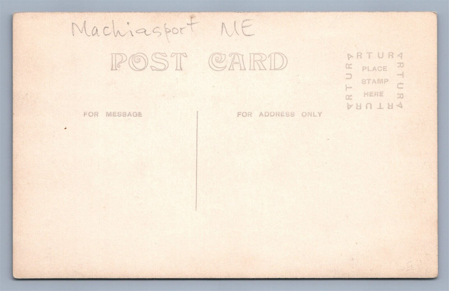 MACHIASPORT ME AVERY'S ROCK LIGHT HOUSE ANTIQUE REAL PHOTO POSTCARD RPPC