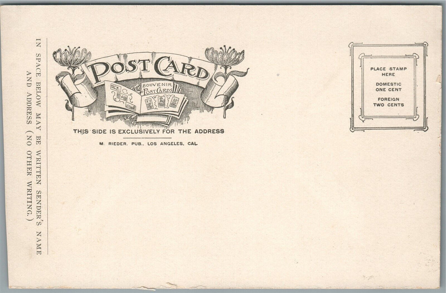 SAN FRANCISCO CA RUINS OF MARCHAND'S RESTAURANT AFTER 1906 FIRE ANTIQUE POSTCARD