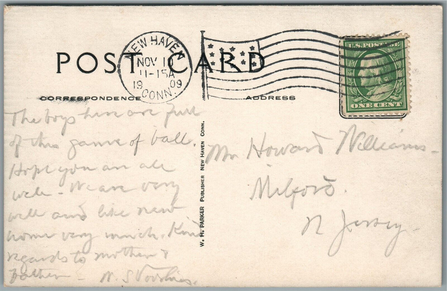 YALE SYRACUSE SPORT GAME ANTIQUE POSTCARD