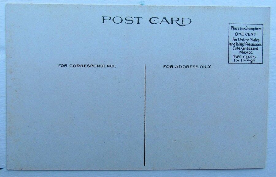 VINTAGE POSTCARD - STREET SCENE CLUB HOUSE PENNS GROVE NJ