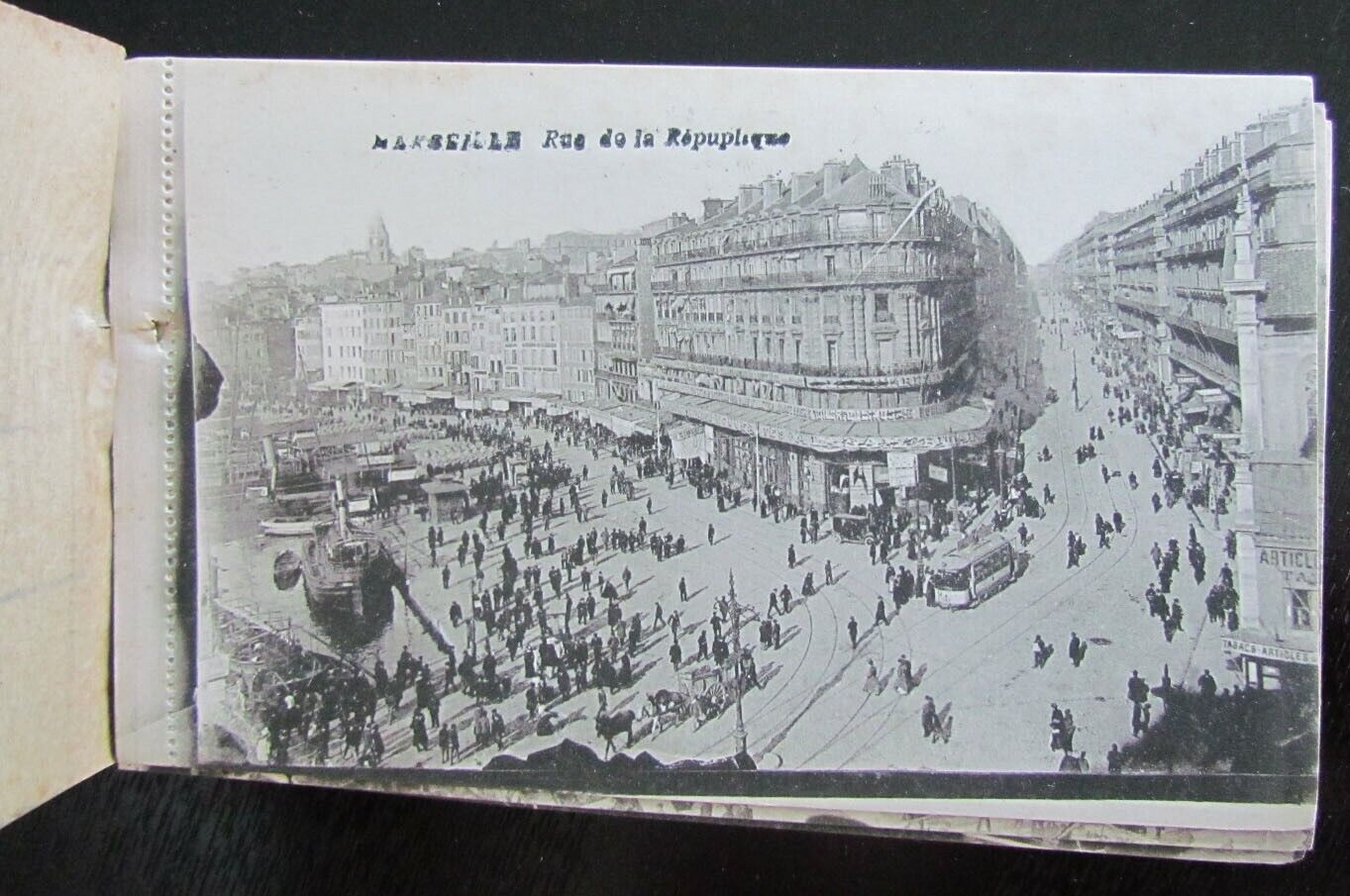 MARSEILLE FRANCE VIEWS 1919 22 DETACHABLE POSTCARDS ANTIQUE BOOKLET
