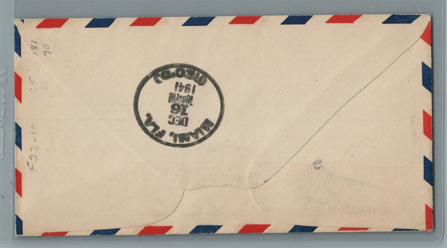 BELGIAN CONGO AFRICA to USA 1941 VINTAGE COVER w/ STAMP