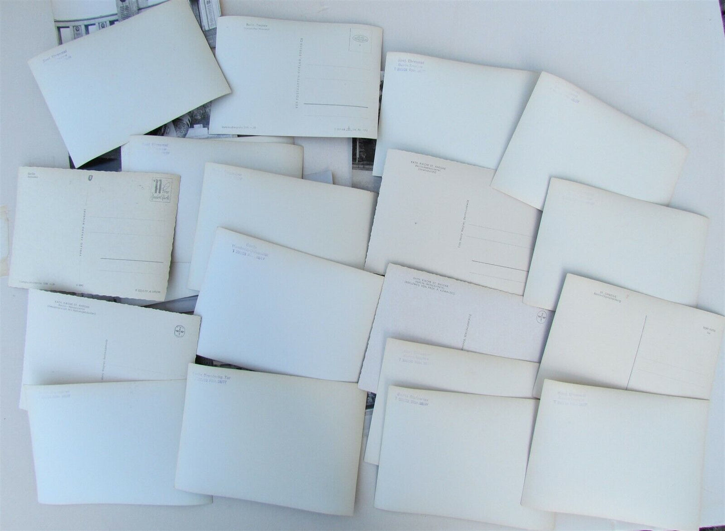 LOT OF 28 GERMAN VINTAGE REAL PHOTO POSTCARD RPPC BERLIN TREPTOWER PARK