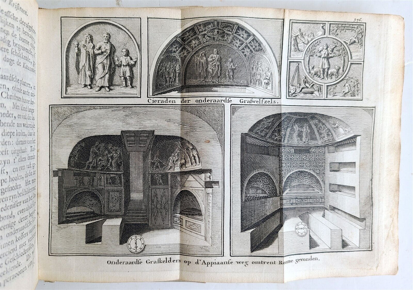 1715 HEBREW REPUBLIC in DUTCH antique ILLUSTRATED Judaica VELLUM BINDING