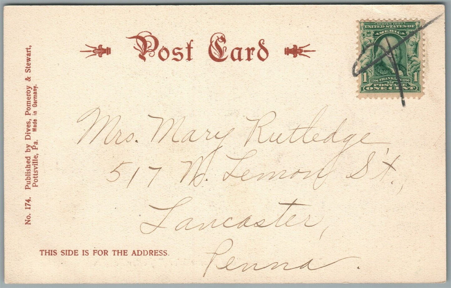 POTTSVILLE PA OLD HOME WEEK INDUSTRIAL PARADE ANTIQUE POSTCARD