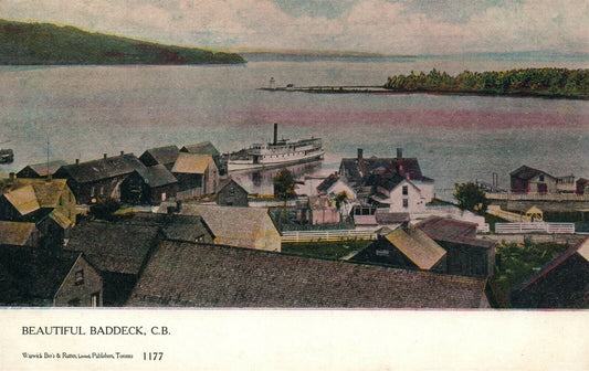 BADDECK C.B. CANADA ANTIQUE POSTCARD