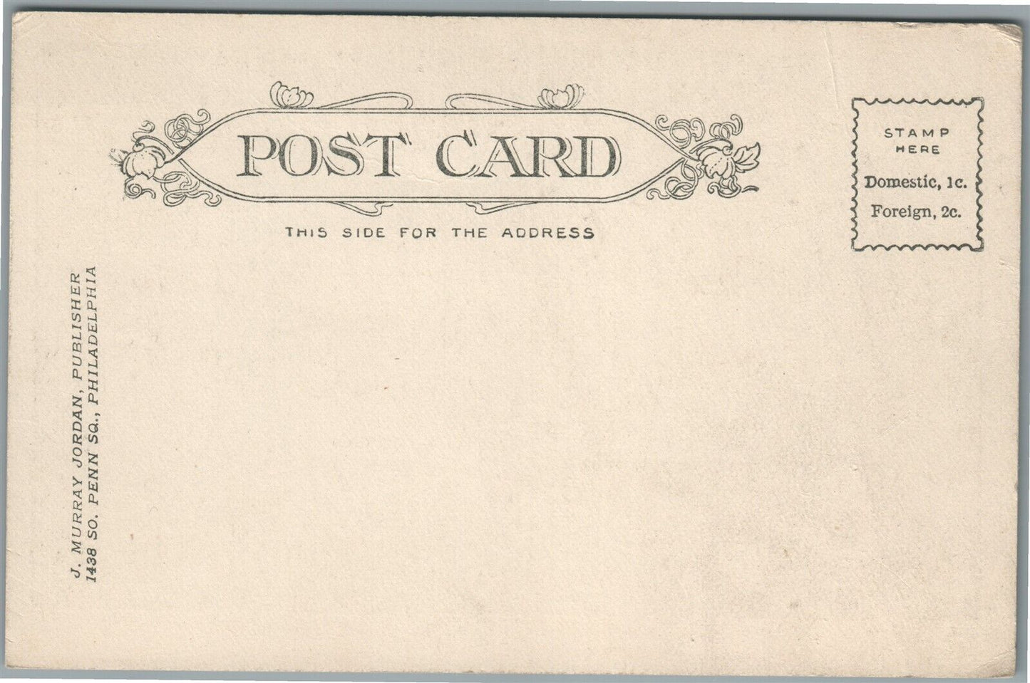 LUMBERVILLE PA METHODIST CHURCH ANTIQUE POSTCARD