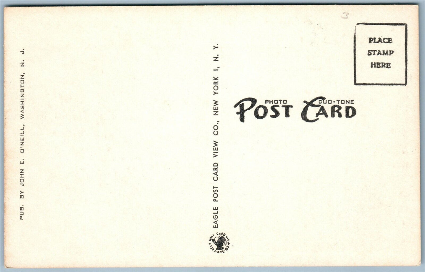 WASHINGTON NJ UNITED STATES POST OFFICE VINTAGE POSTCARD