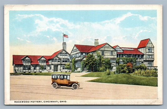 CINCINNATI OH ROCKWOOD POTTERY ANTIQUE POSTCARD
