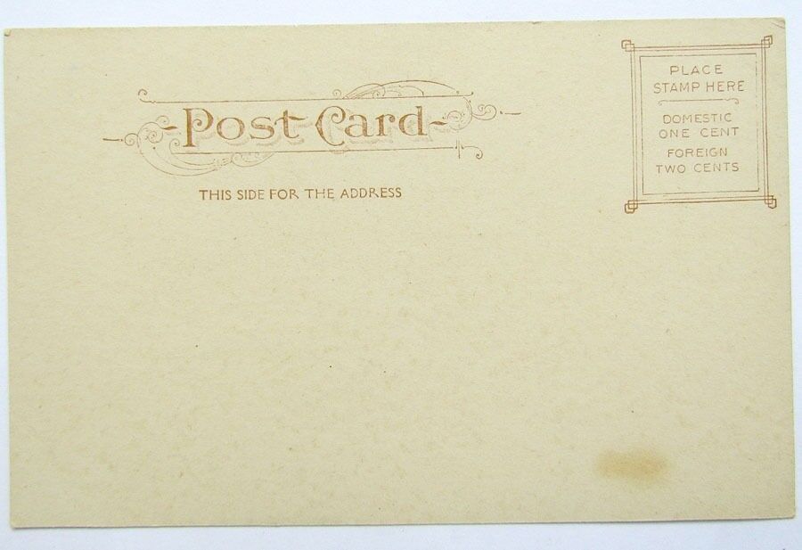 ANTIQUE UNDIVIDED UNUSED POSTCARD - SAVINGS BANK UTICA N.Y.