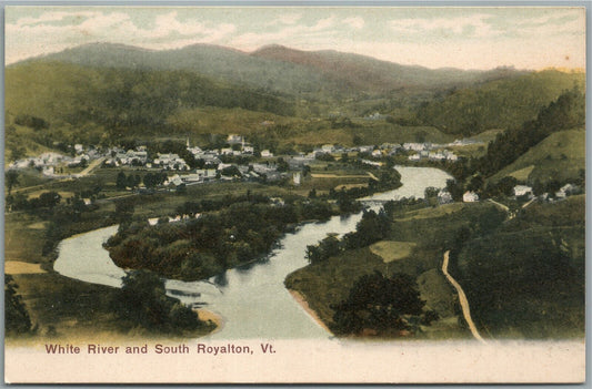 SOUTH ROYALTON VT WHITE RIVER ANTIQUE POSTCARD
