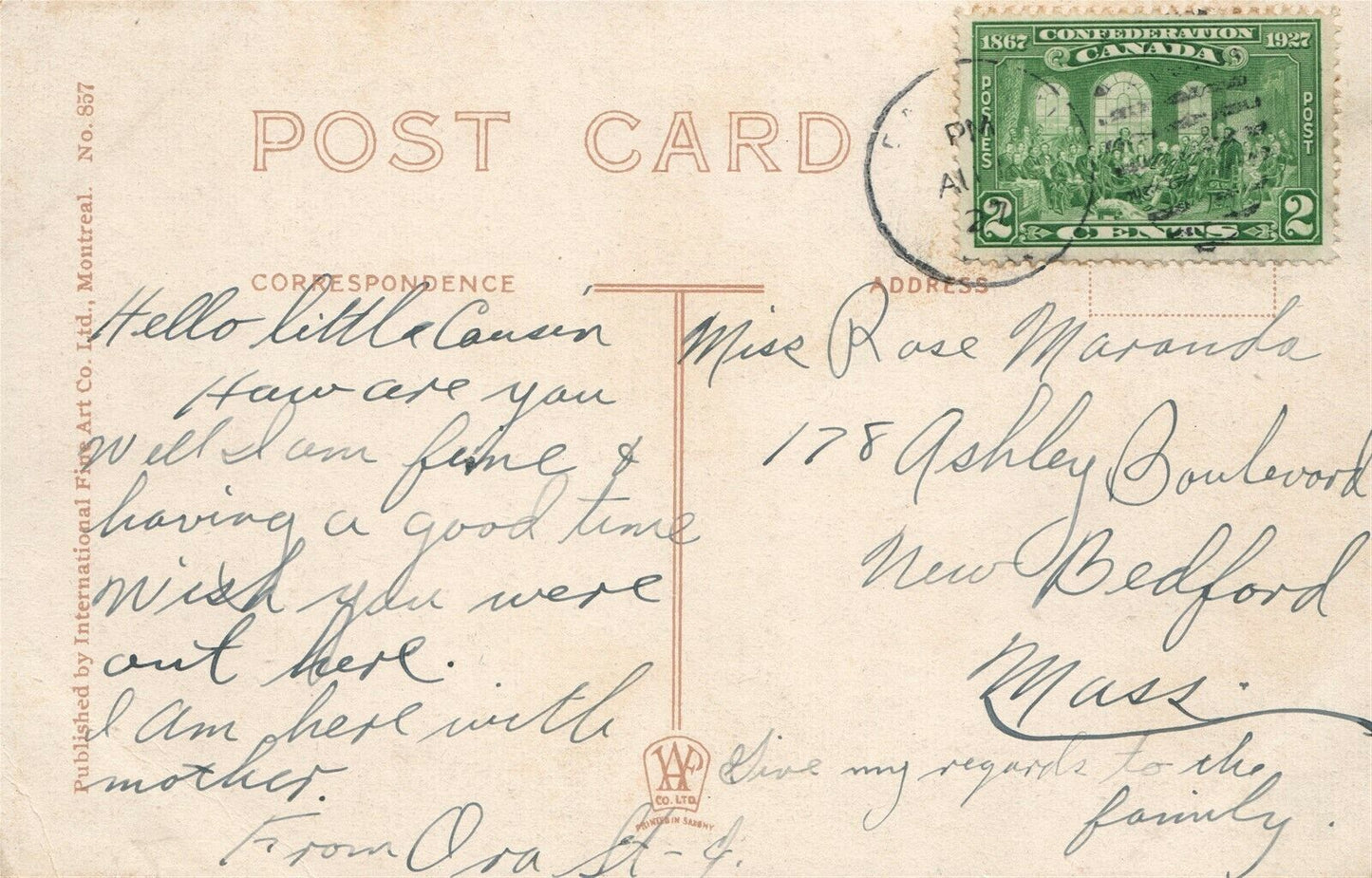 MONTREAL HARBOR CANADA VICTORIA PIER VINTAGE POSTCARD