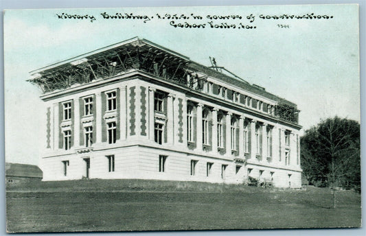 CEDAR FALLS IA IOWA STATE TEACHERS COLLEGE LIBRARY BUILDING ANTIQUE POSTCARD