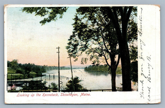 SKOWHEGAN ME KENNEBECK ANTIQUE POSTCARD