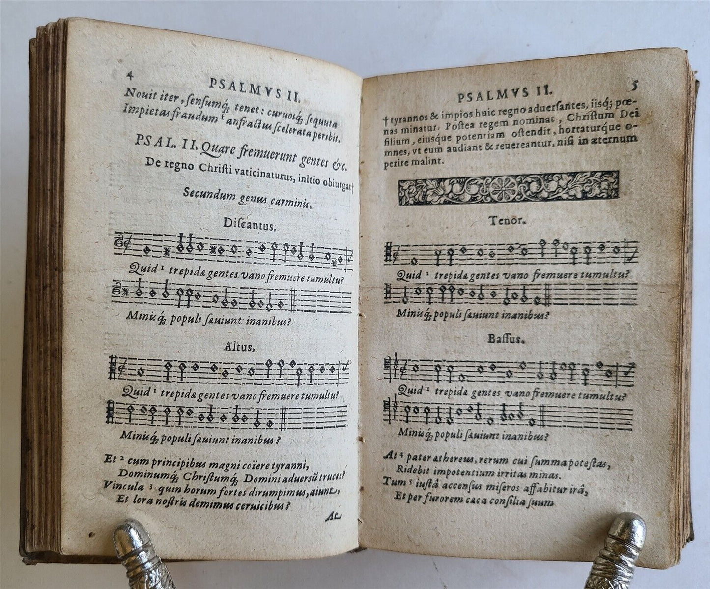 1613 IN GEORGII BUCHANANI PARAPHRASIN PSALMORUM antique VELLUM BOUND