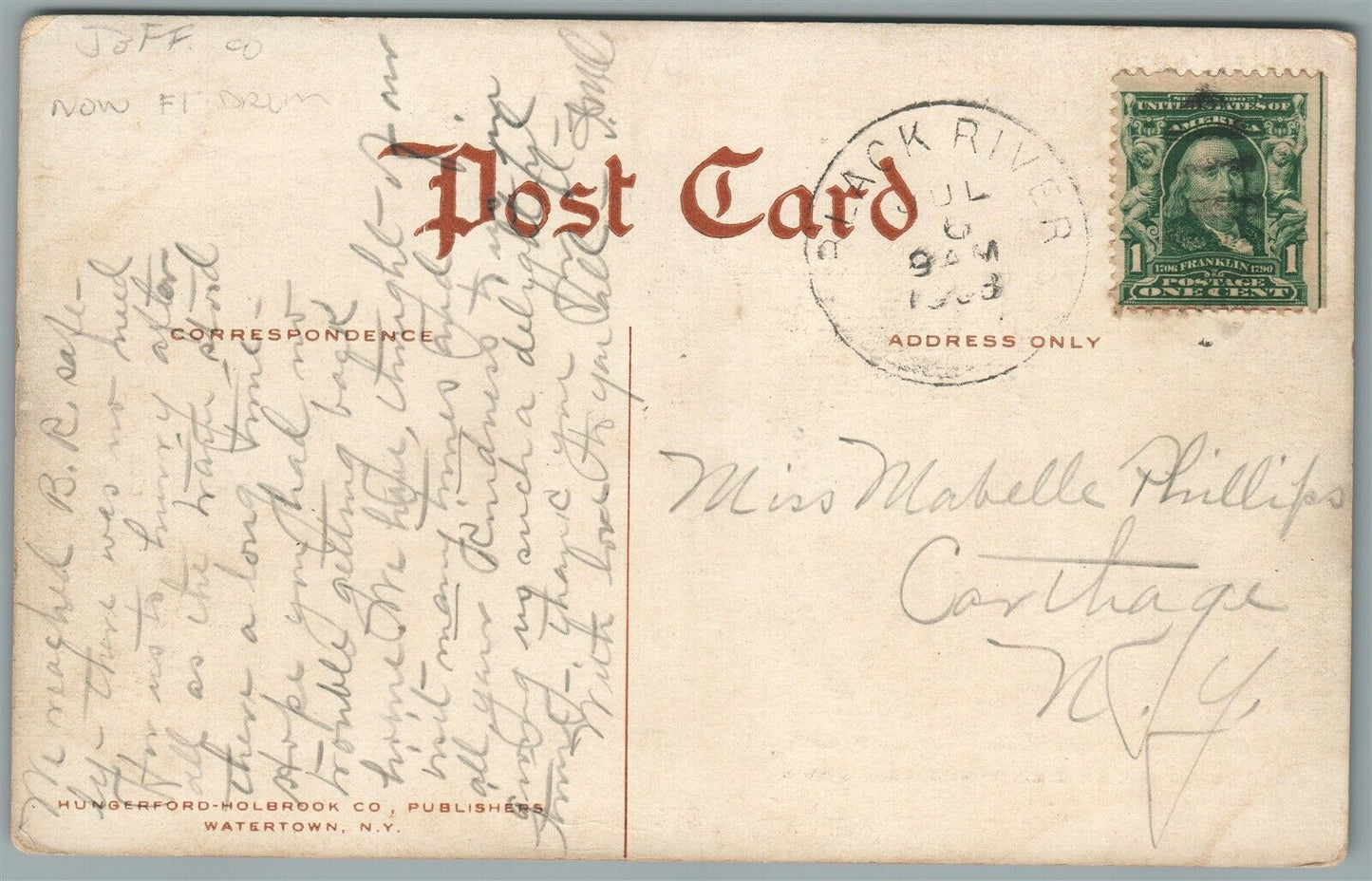 PINE CAMP NY SQUAD OF ENGINEERS CORPS ANTIQUE POSTCARD