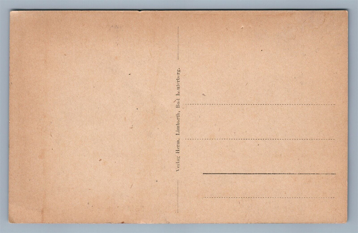 GERMAN BAD LAUTERBERG i. HARZ HOTEL LANGREHR ANTIQUE POSTCARD