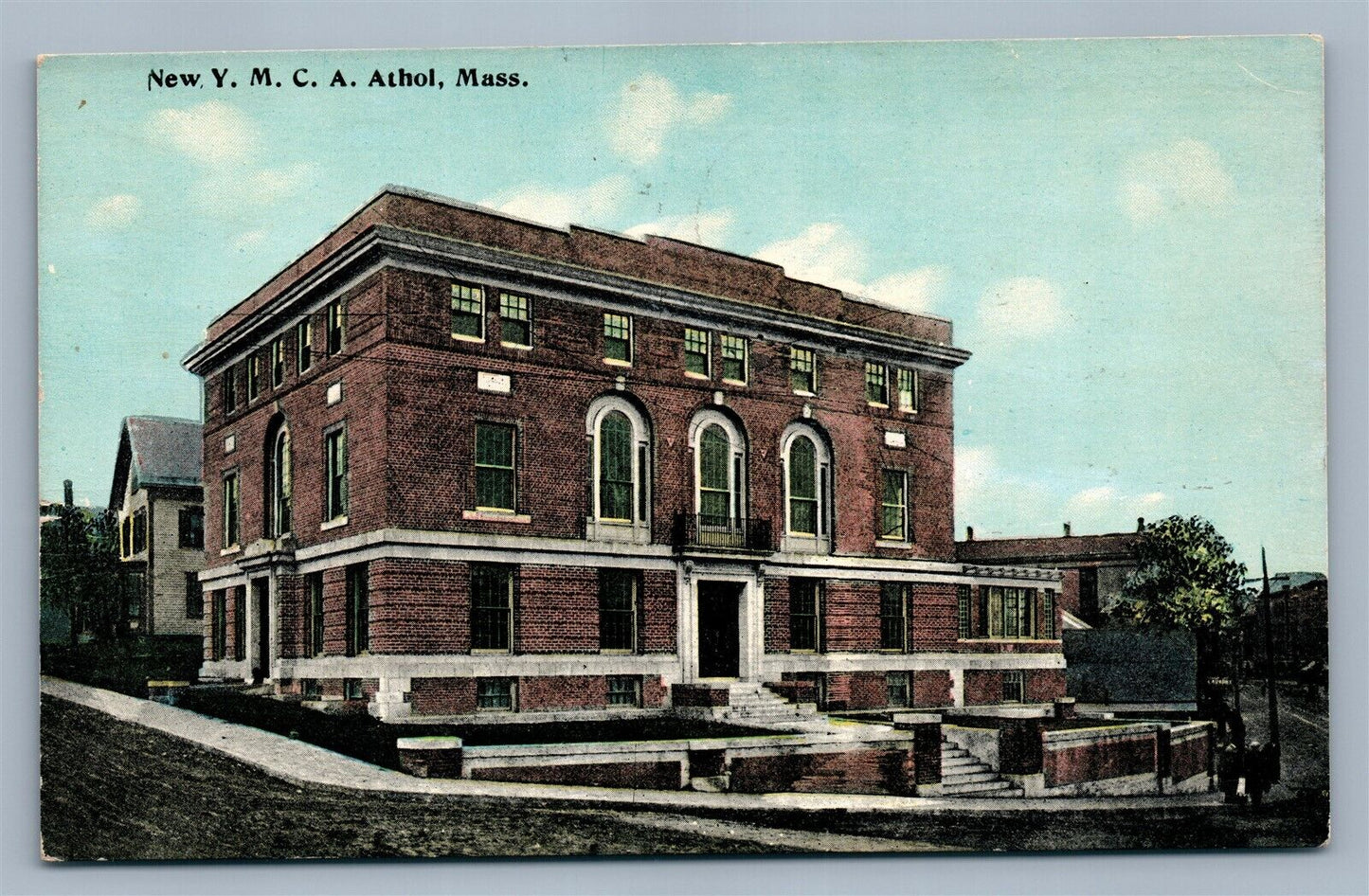 ATHOL MA YMCA ANTIQUE POSTCARD