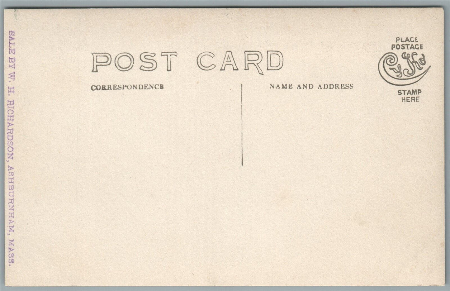 ASHBURNHAM MA CUSHING ACADEMY SCIENCE BUILDING ANTIQUE REAL PHOTO POSTCARD RPPC
