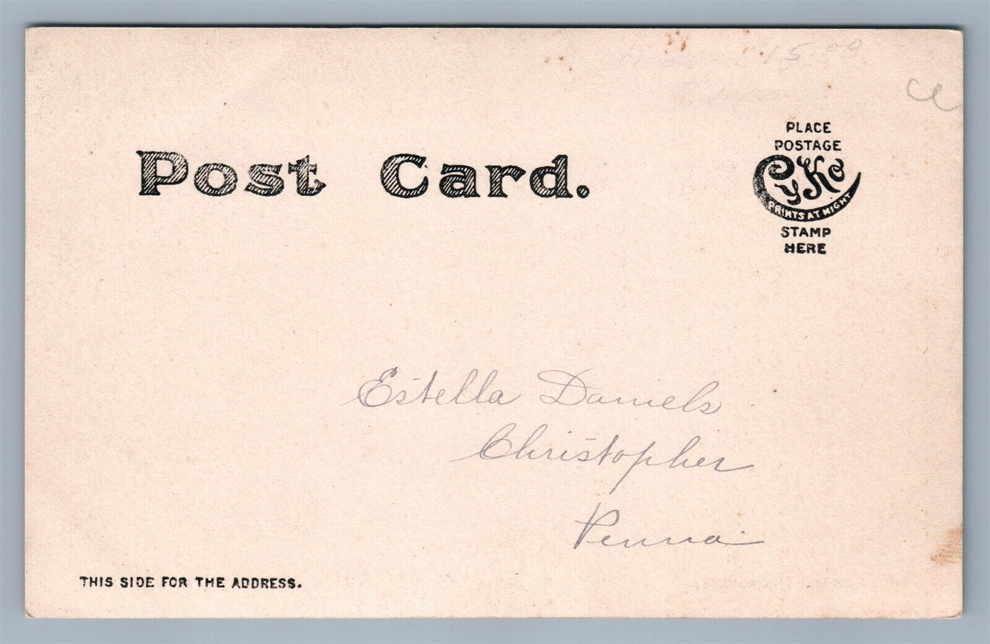 CONYNGHAM PA ME CHURCH ANTIQUE REAL PHOTO POSTCARD RPPC