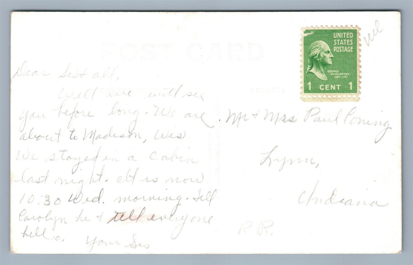 ROSEAU MN BUDD HOSPITAL ANTIQUE REAL PHOTO POSTCARD RPPC