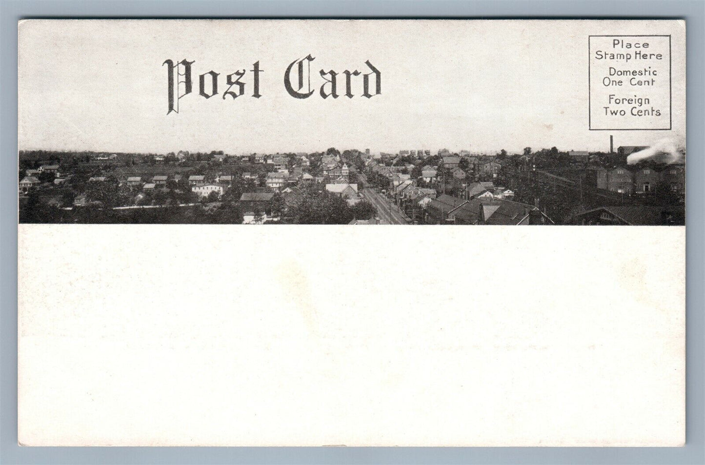 SOUDERTON PA MAIN STREET ZWINGLI REFORMED CHURCH ANTIQUE DOUBLE SIDED POSTCARD