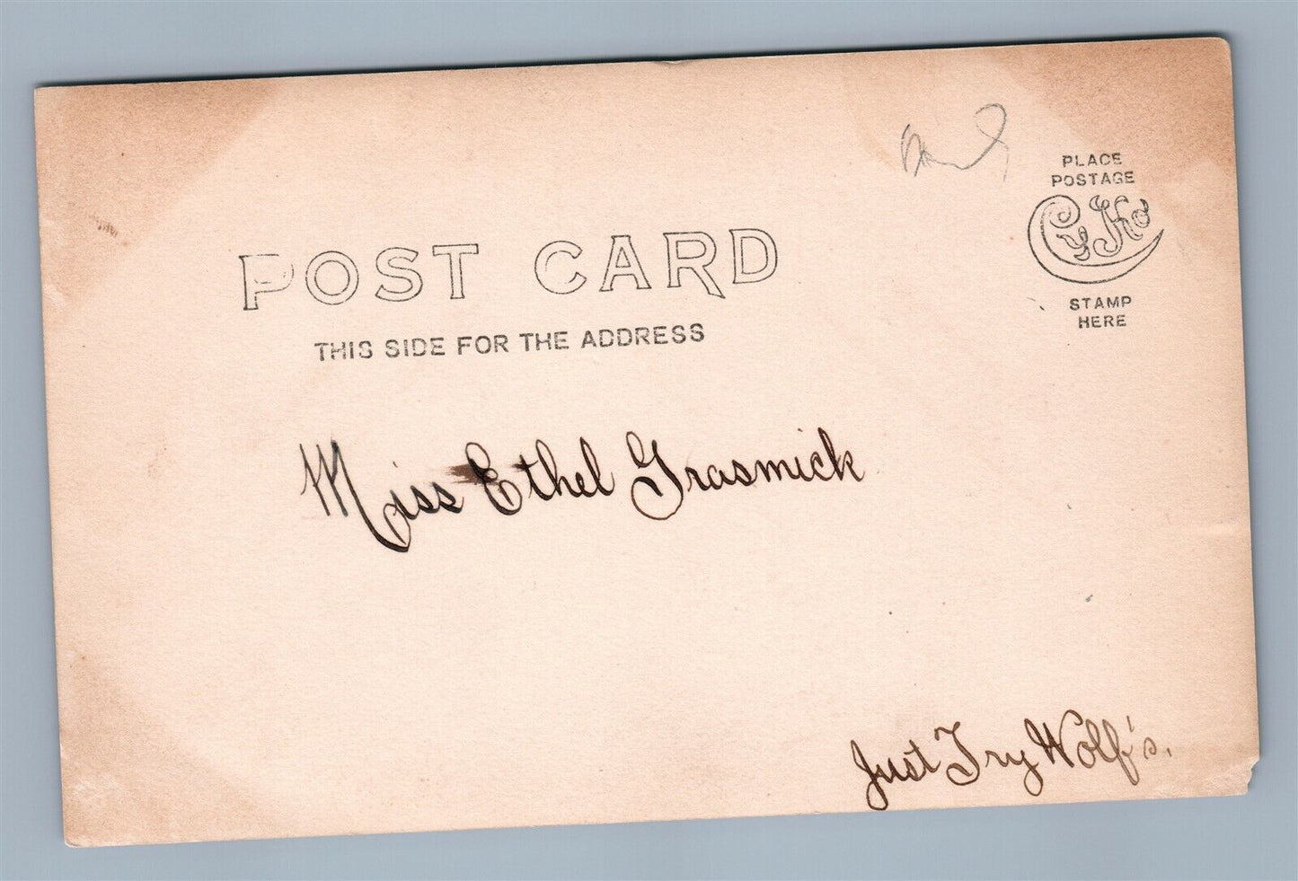 AMERICAN STREET SCENE ANTIQUE REAL PHOTO POSTCARD RPPC