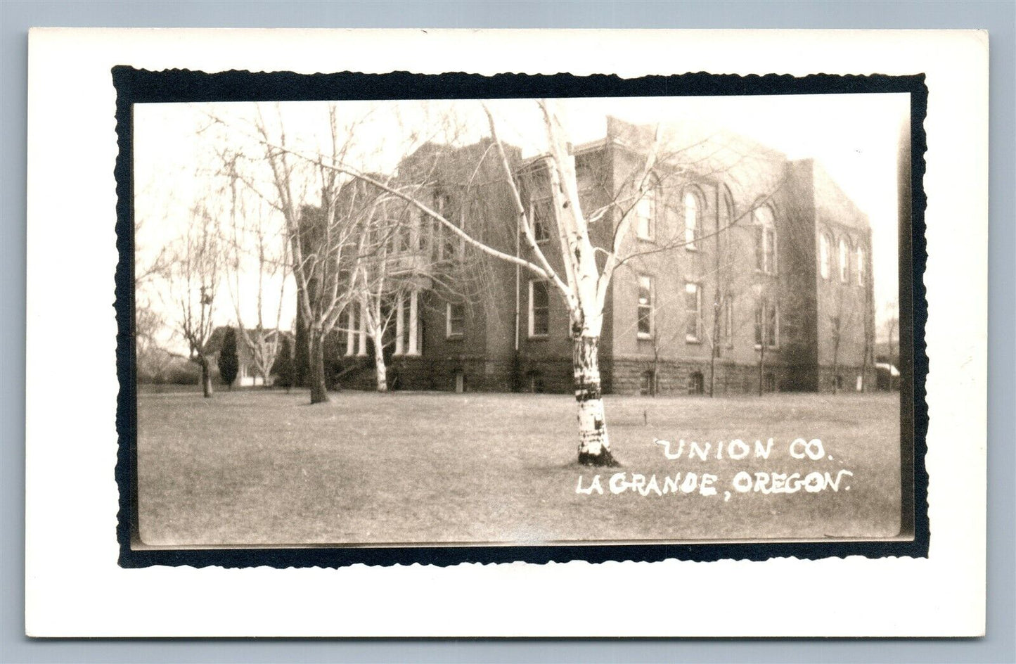 LA GRANDE OR UNION COMPANY ANTIQUE REAL PHOTO POSTCARD RPPC