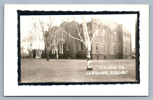 LA GRANDE OR UNION COMPANY ANTIQUE REAL PHOTO POSTCARD RPPC