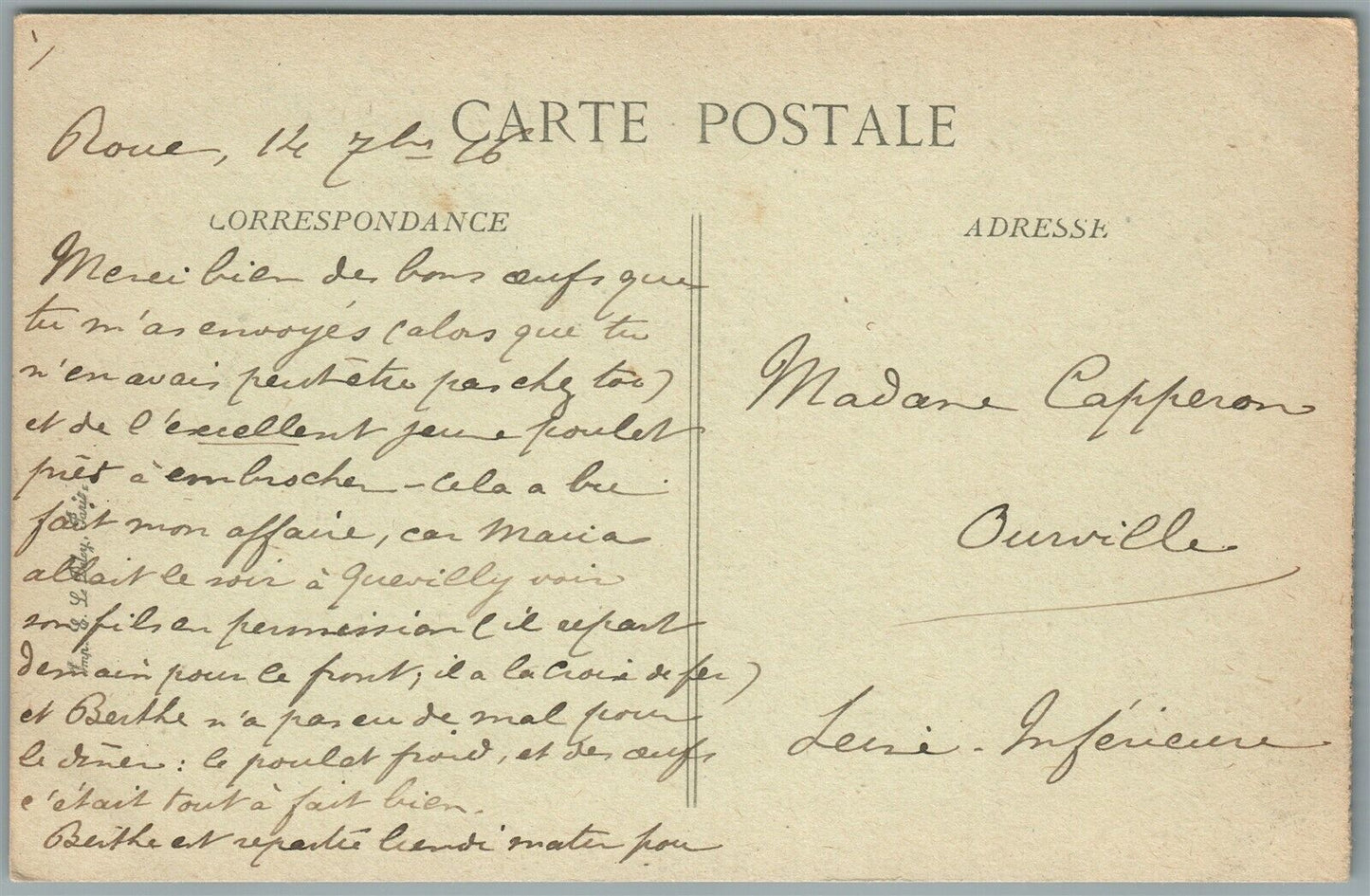 WWI AERIAL WAR RAILROAD STATION BOMBING FRENCH ANTIQUE POSTCARD