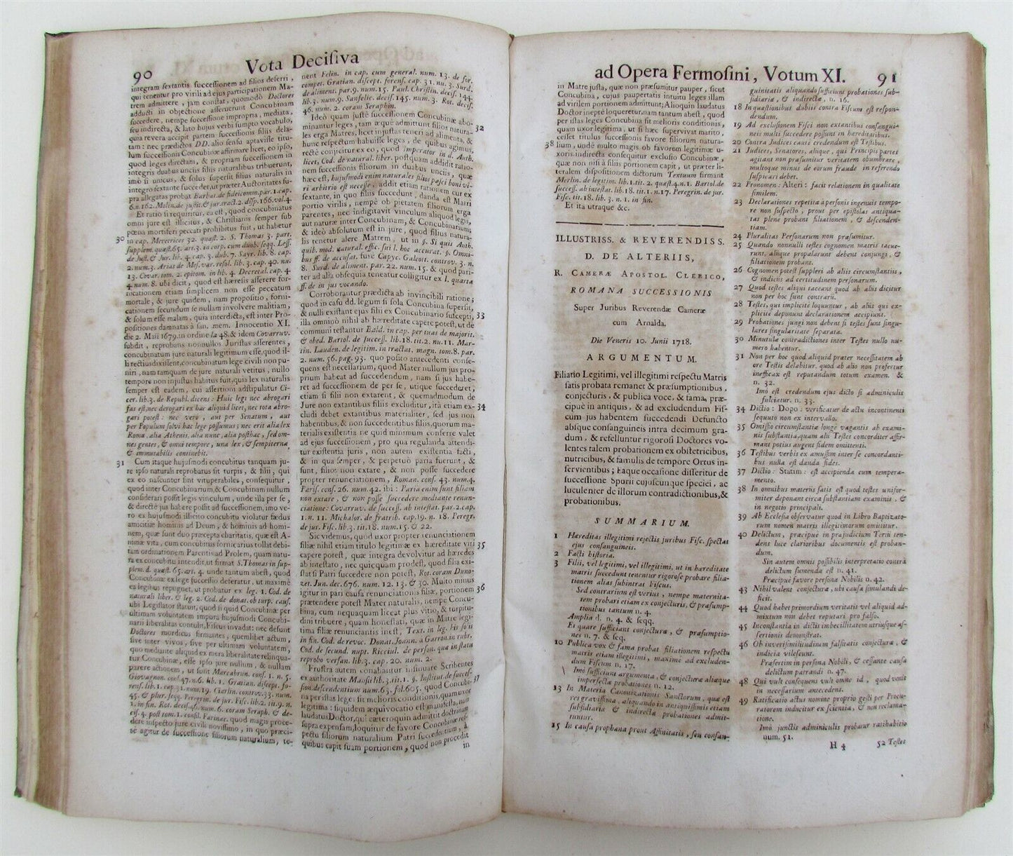 1741 CRIMINAL LAW N. Fermosini ANTIQUE VELLUM FOLIO CANONICA CIVILIA CRIMINALIA