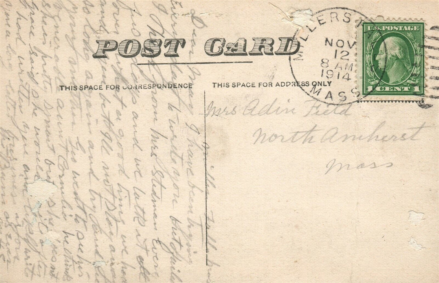 WINTER HAVEN FL THE PLAZA 1914 ANTIQUE POSTCARD