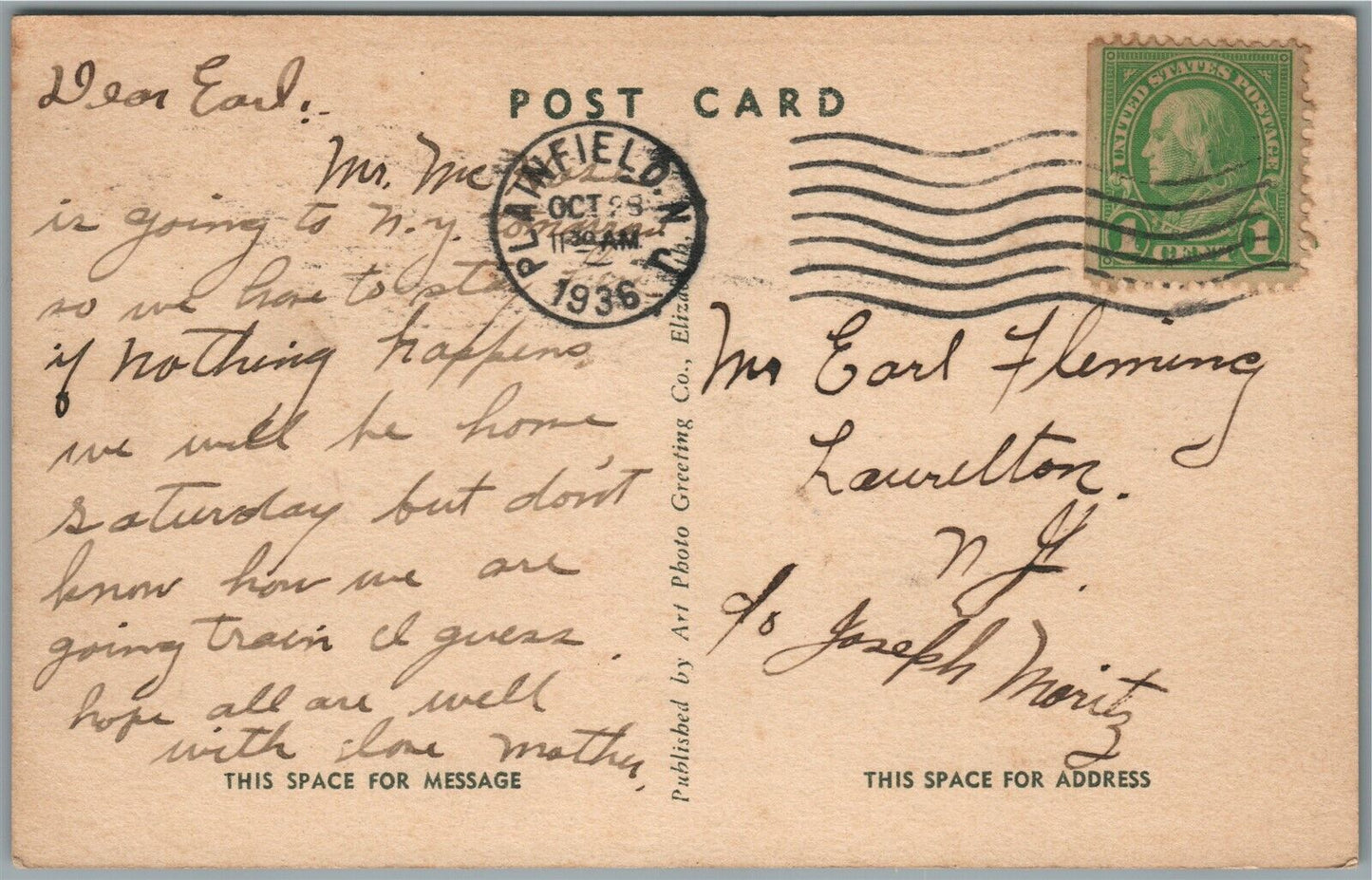 PLAINFIELD NJ NEW JERSEY STATE ARMORY ANTIQUE POSTCARD