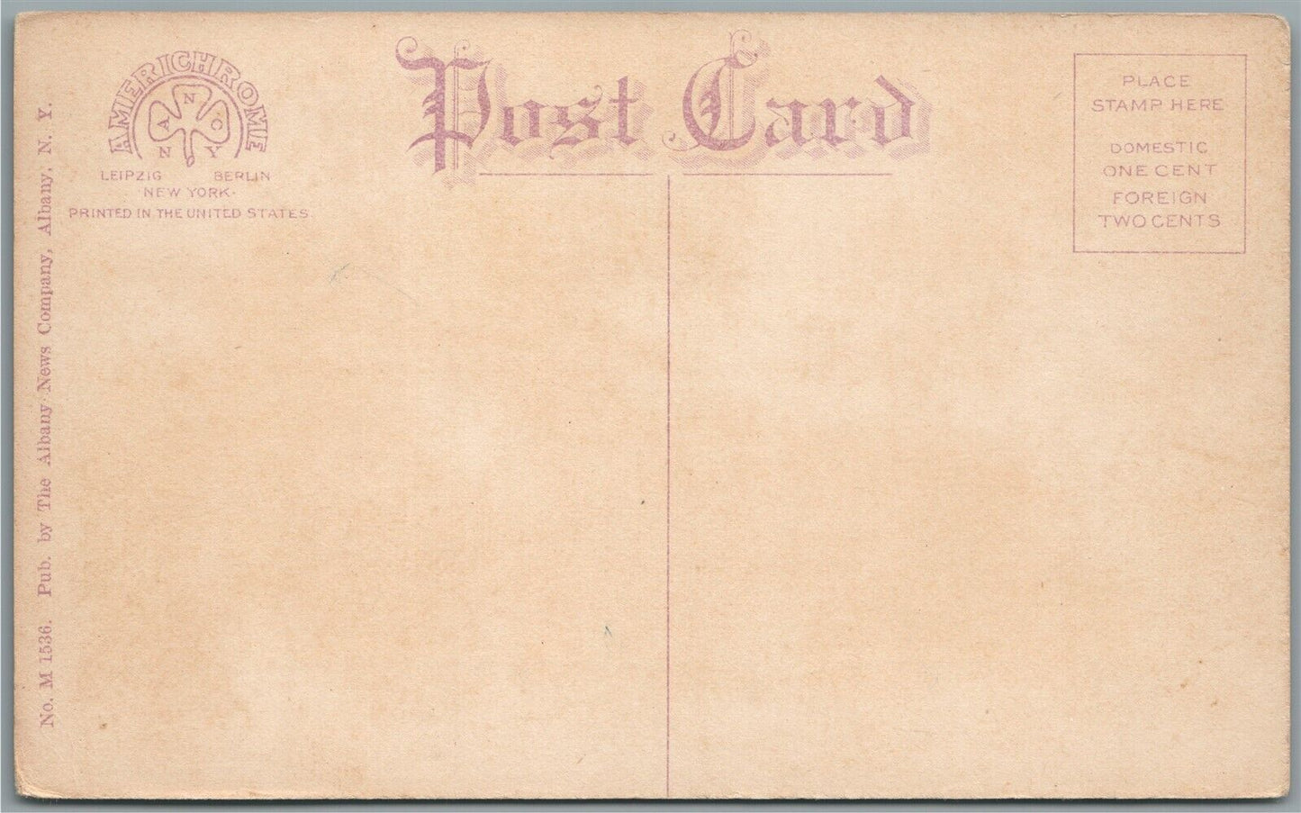 SCHENECTADY PA RAILROAD STATION RAILWAY DEPOT ANTIQUE POSTCARD