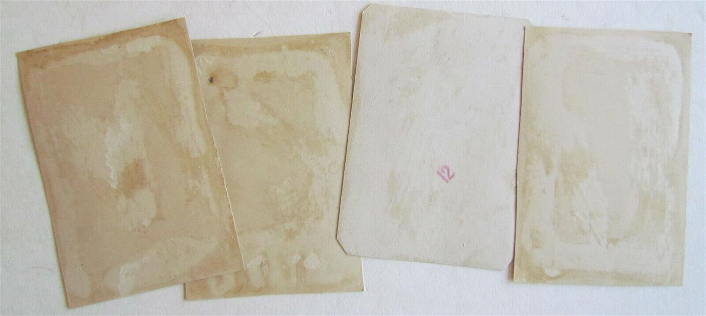 LITTLE GIRL in BABY CHAIR SET OF 4 ANTIQUE VICTORIAN TRADE CARDS