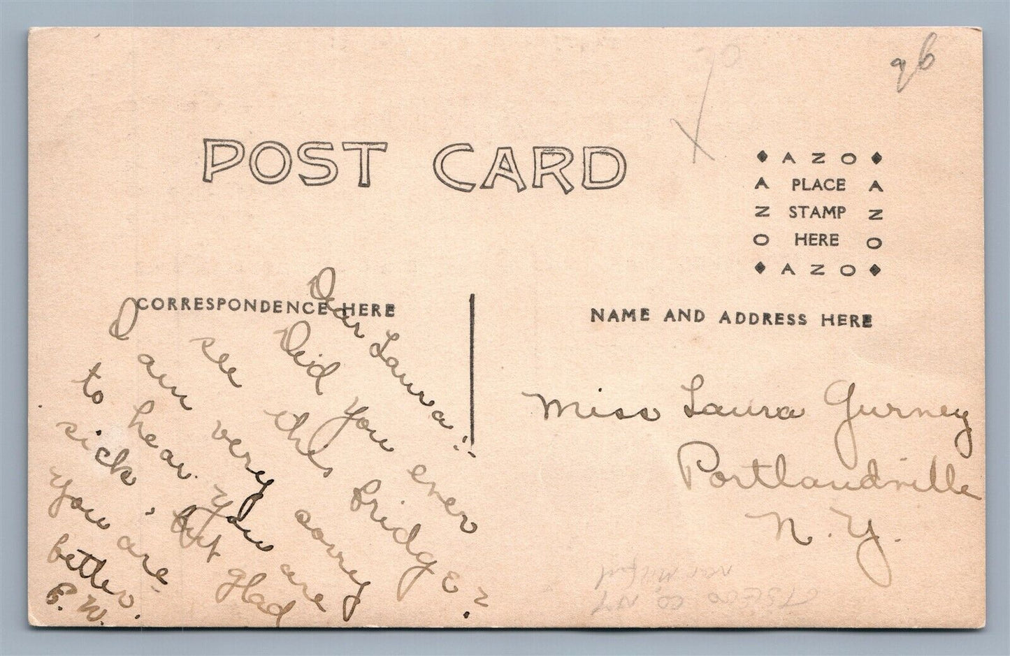 CRUMHORN LAKE NY ANTIQUE REAL PHOTO POSTCARD RPPC